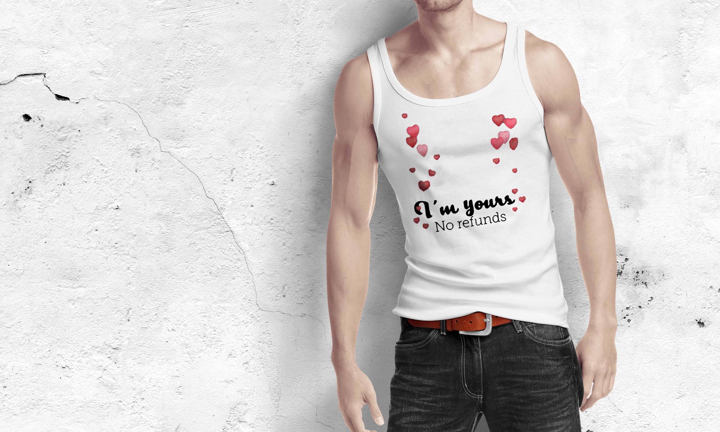 I'm yours. No Refunds | Women's Flowy Scoop Muscle Tank